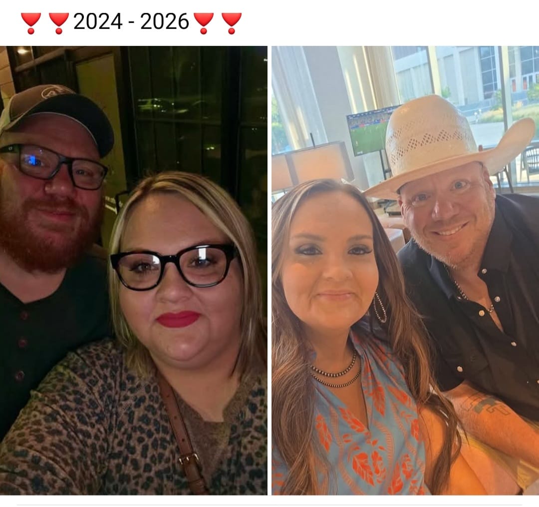 Taylor and her husband, 2024 to 2026