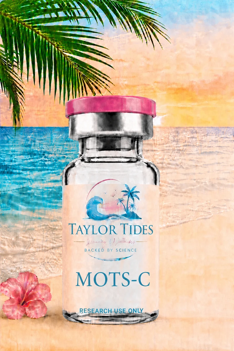 MOTS-C peptide research vial shown for educational identification