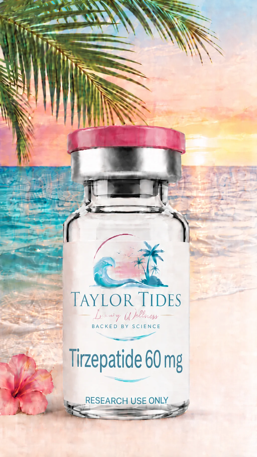 Tirzepatide T60 (60mg) - Taylor Tides vial